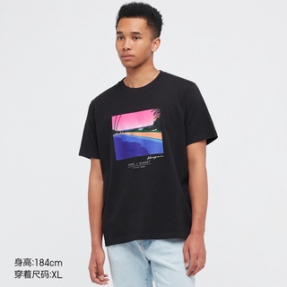 Uniqlo เสื้อยืดแขนสั้น พิมพ์ลาย HIROSHI NAGAI สําหรับผู้ชาย และผู้หญิง 448106