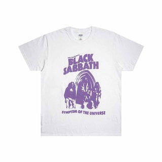 เสื้อยืดผ้าฝ้ายCOTTON Sabbath Symptom of the Universe อาการของจักรวาล สีดํา | เสื้อวงดนตรีS-5XL