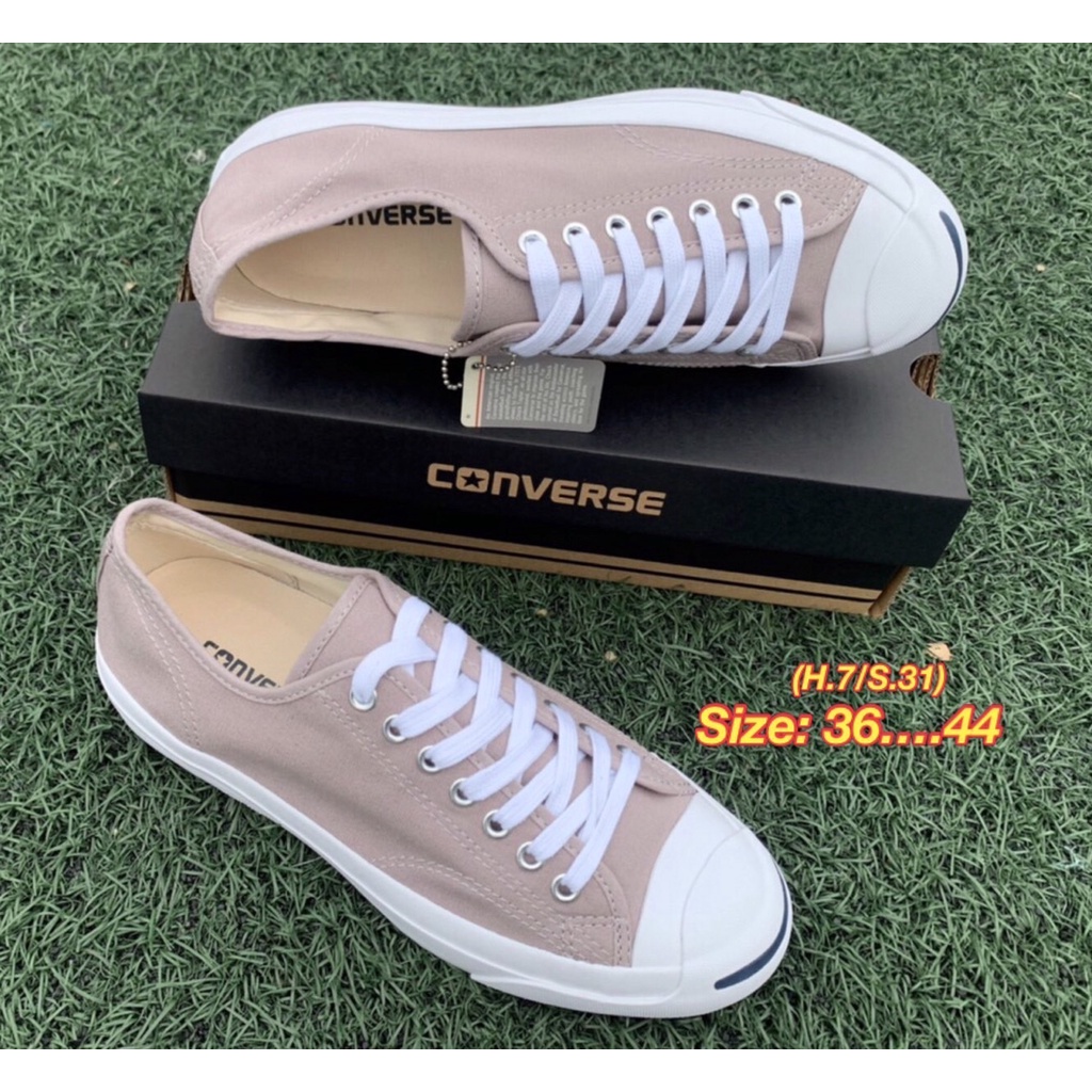 converse-jack-อินโด-รองเท้าผ้าใบผูกเชือกพร้อมกล่อง