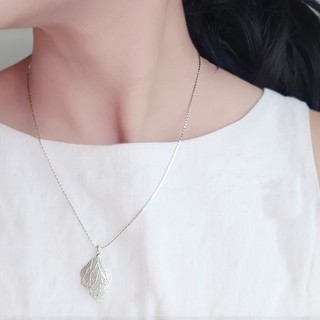 Aztique สร้อยคอเงินแท้ จี้ ปะการัง Coral Necklace Pendant Jewelry Gifts Handmade Minimalist vs