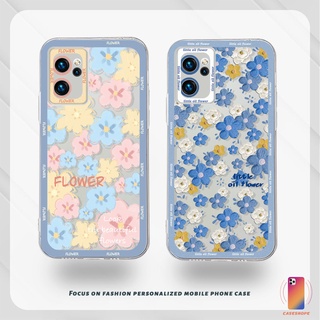 เคสนิ่ม OPPO A15 A54 A5S A3S A76 A96 A16 A95 A55 A7 A5 A9 A31 A53 A33 2020  A57 A57E A57S A77 Reno 4 5 5K 6 7 8 F21PRO   A1K A16E A16K A54S Reno 4 5F 4F 4 5 06 Lite A74 A15S A52 A11K   ลายดอกไม้  แบบใส ปิดด้านหลัง เคสโทรศัพท์มือถือ