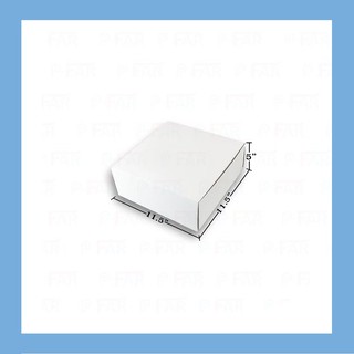 กล่องเค้กแม็ค 4 ปอนด์ ขนาด 11.5x11.5x5 นิ้ว ไม่เจาะ (50 ใบ) MP028_INH101