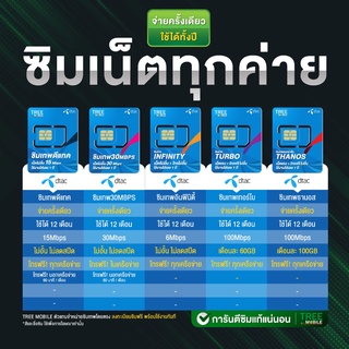 ภาพขนาดย่อของภาพหน้าปกสินค้าซิมเทพดีแทค  (เลือกเบอร์ชุด 5) เน็ตไม่อั้น 15Mbps ไม่ลดสปีด โทรDtac ฟรี  ใช้ได้ 1 ปี /ร้าน TreeMobile จากร้าน treemobile บน Shopee ภาพที่ 2