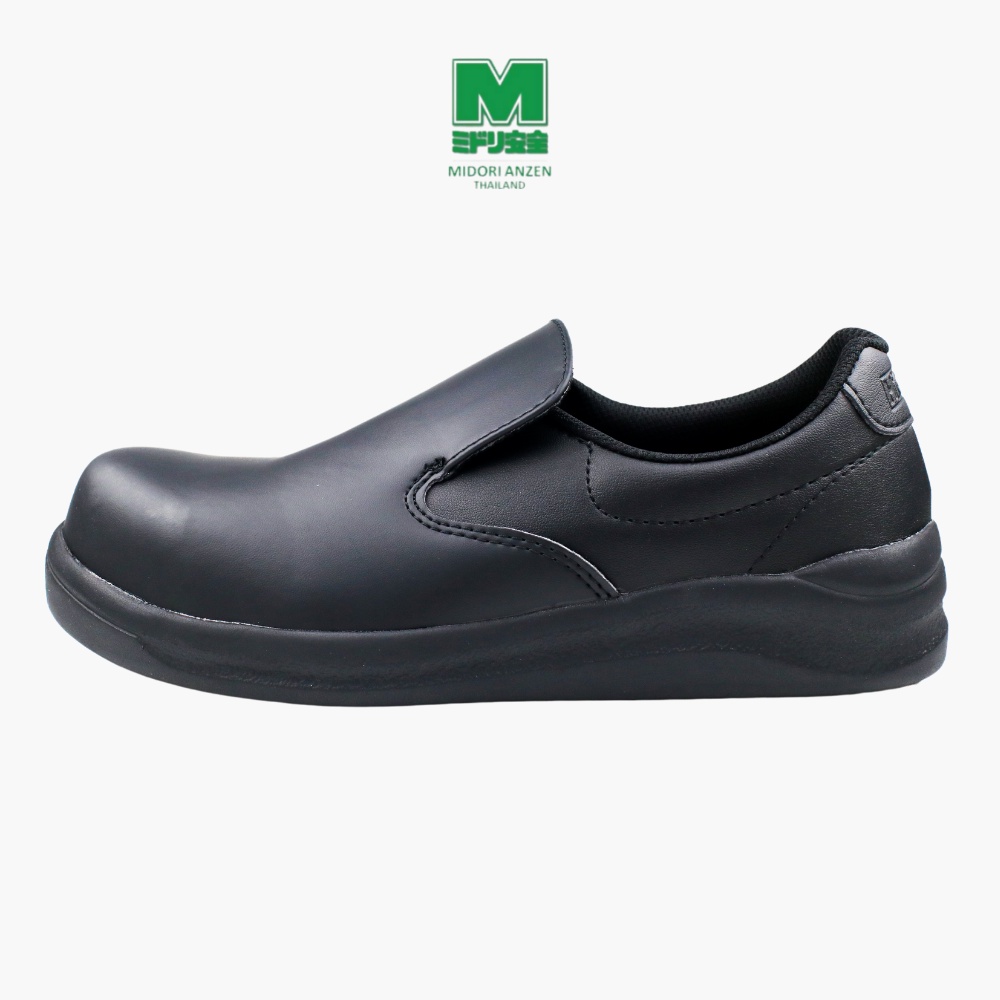 ภาพหน้าปกสินค้าMidori Anzen รองเท้าเซฟตี้ กันลื่น รุ่น NHS-600 สีดำ / Midori Anzen Anti-slippery Safety Shoe NHS-600 Black