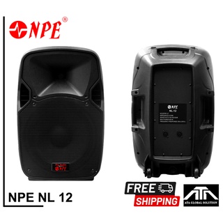 สินค้า 1ใบ NPE NL-12 ตู้ลำโพง 12นิ้ว ลำโพง12นิ้ว NL 12 ตู้พลาสติก ABS 12นิ้ว NL12 ราคาต่อ1ใบ ตู้ลำโพงกลางแจ้ง