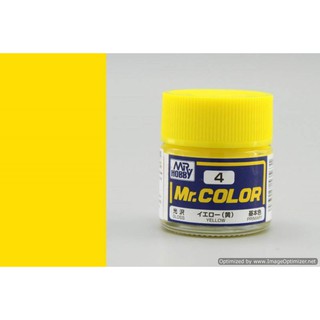 สีสูตรทินเนอร์ Mr.Hobby สีกันเซ่ C4 Yellow Gloss 10ml