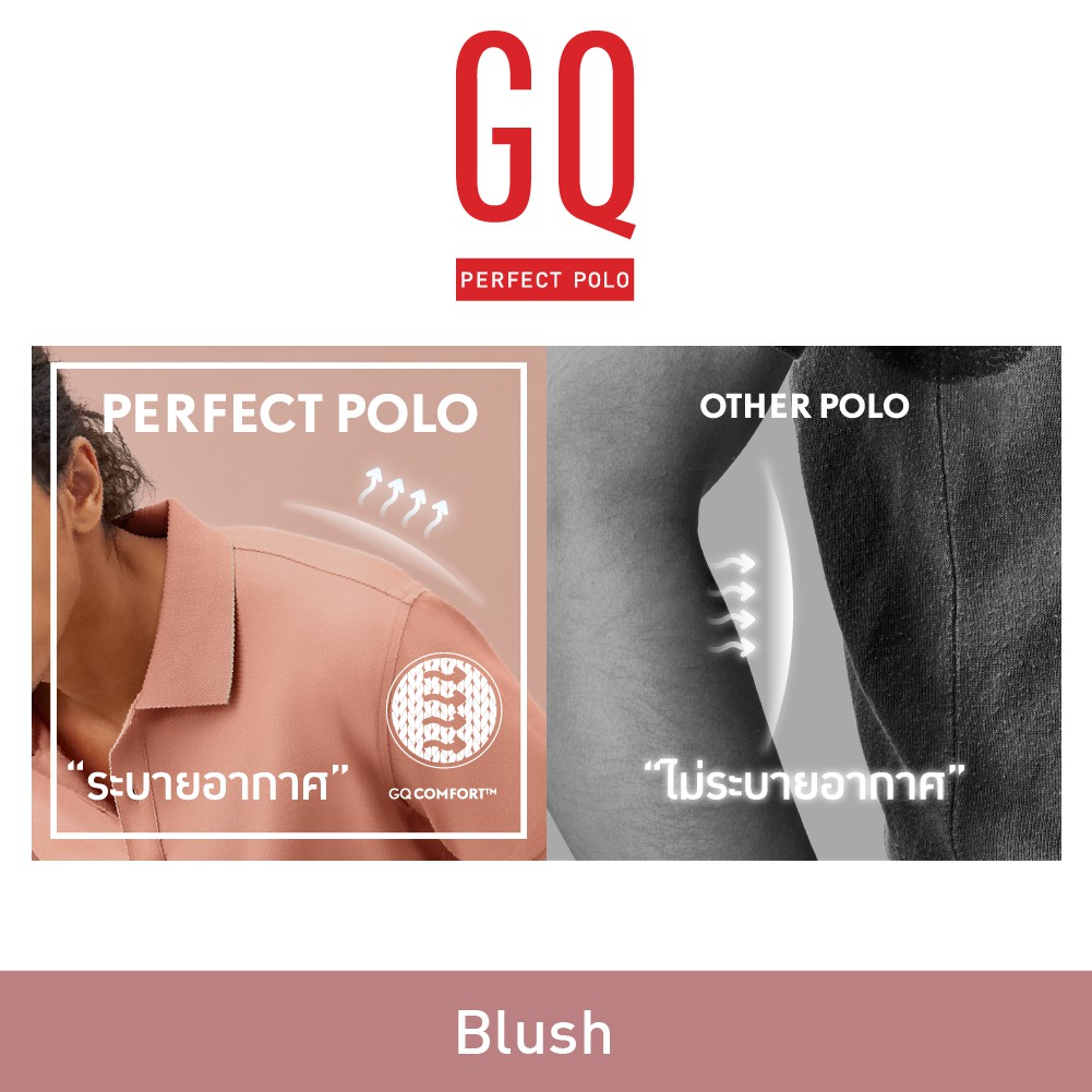 ภาพสินค้าGQ Perfect Polo เสื้อโปโลอำพรางคราบเหงื่อ รวมสี Earth Tone จากร้าน gqsize บน Shopee ภาพที่ 5