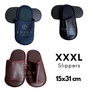 enjoysleeping slippers รองเท้าใส่ในบ้าน ขนาดใหญ่พิเศษ  15x31 cm XXXL Jumbo Slippers รองเท้าแตะ ผู้ชาย รองเท้า ไซส์ใหญ่ big foot xl slippers