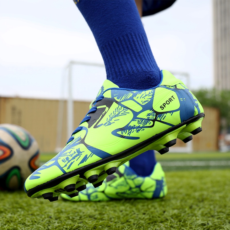 ภาพอธิบายเพิ่มเติมของ รองเท้าฟุตบอลนักเรียนแหลมรองเท้าฟุตซอลรองเท้าสั๊ด pan ฟุตบอลกระทะกีฬารองเท้าฟุตซอล