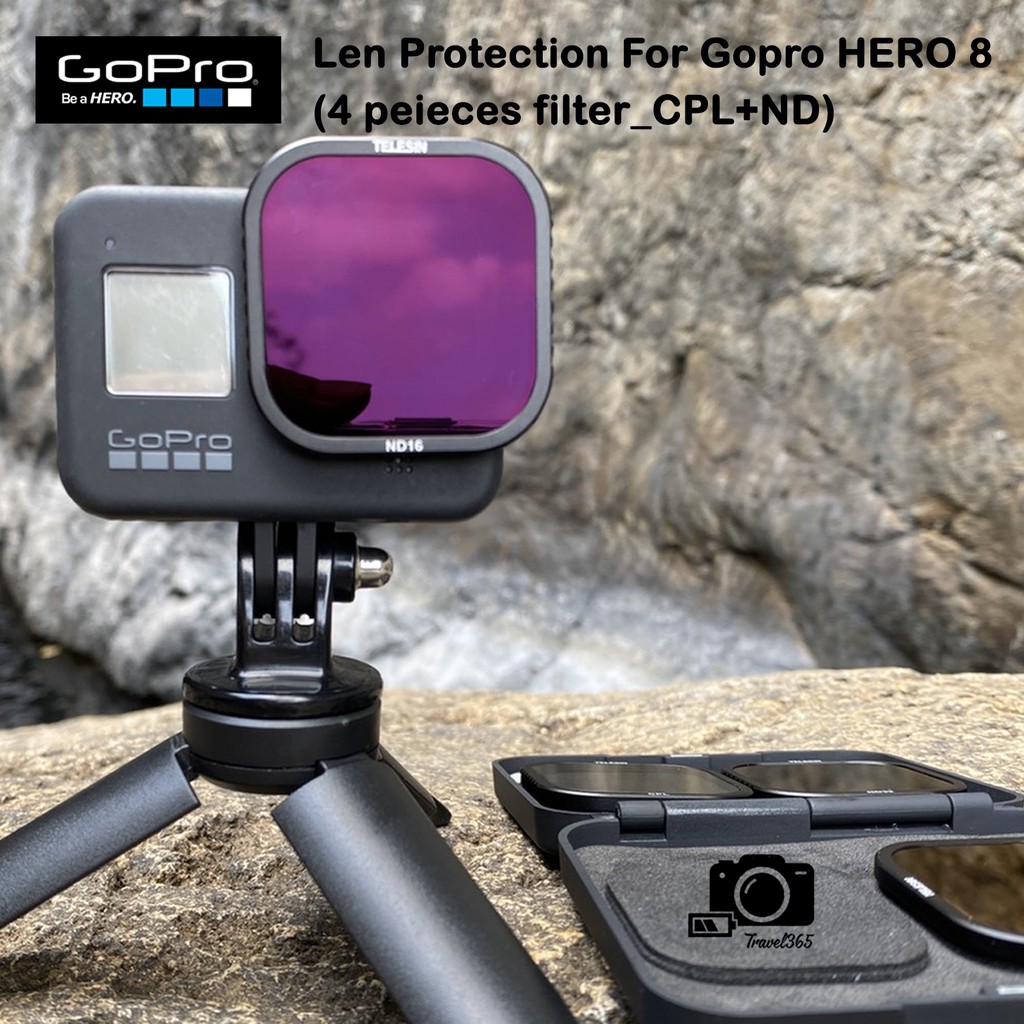 ภาพหน้าปกสินค้าสินค้าพร้อมส่งจากไทย ND Filter Lens ND8 ND16 ND32+CPL Polarized Filters สำหรับ GoPro HERO 9 / 8 BLACK จากร้าน jodirt บน Shopee