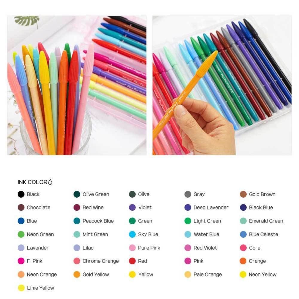 ภาพหน้าปกสินค้าปากกาสีน้ำ Monami Plus Pen 3000 แยกแท่ง มีให้เลือก 48 สี Pluspen จากร้าน midnight.tell บน Shopee