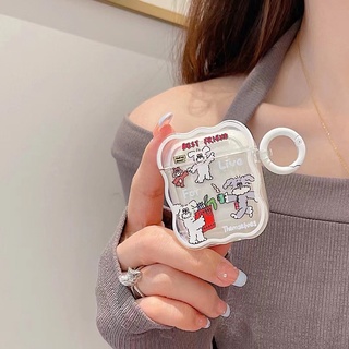 💕จัดส่งภายใน24ชั่วโม💕เคส Airpods 3 pro 1 2 การป้องกันการตก ซิลิโคนนิ่ม Soft Case Airpod gen3 2021 Airpods 1 2