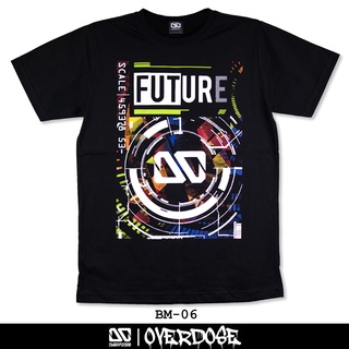 Overdose T-shirt เสื้อยืดคอกลม สีดำ รหัส BM-06(โอเวอโดส)