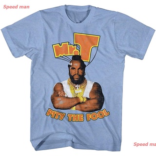 Speed man ผู้ชายและผู้หญิง A&E Designs Mr. T Shirt Pity The Fool T-Shirt top