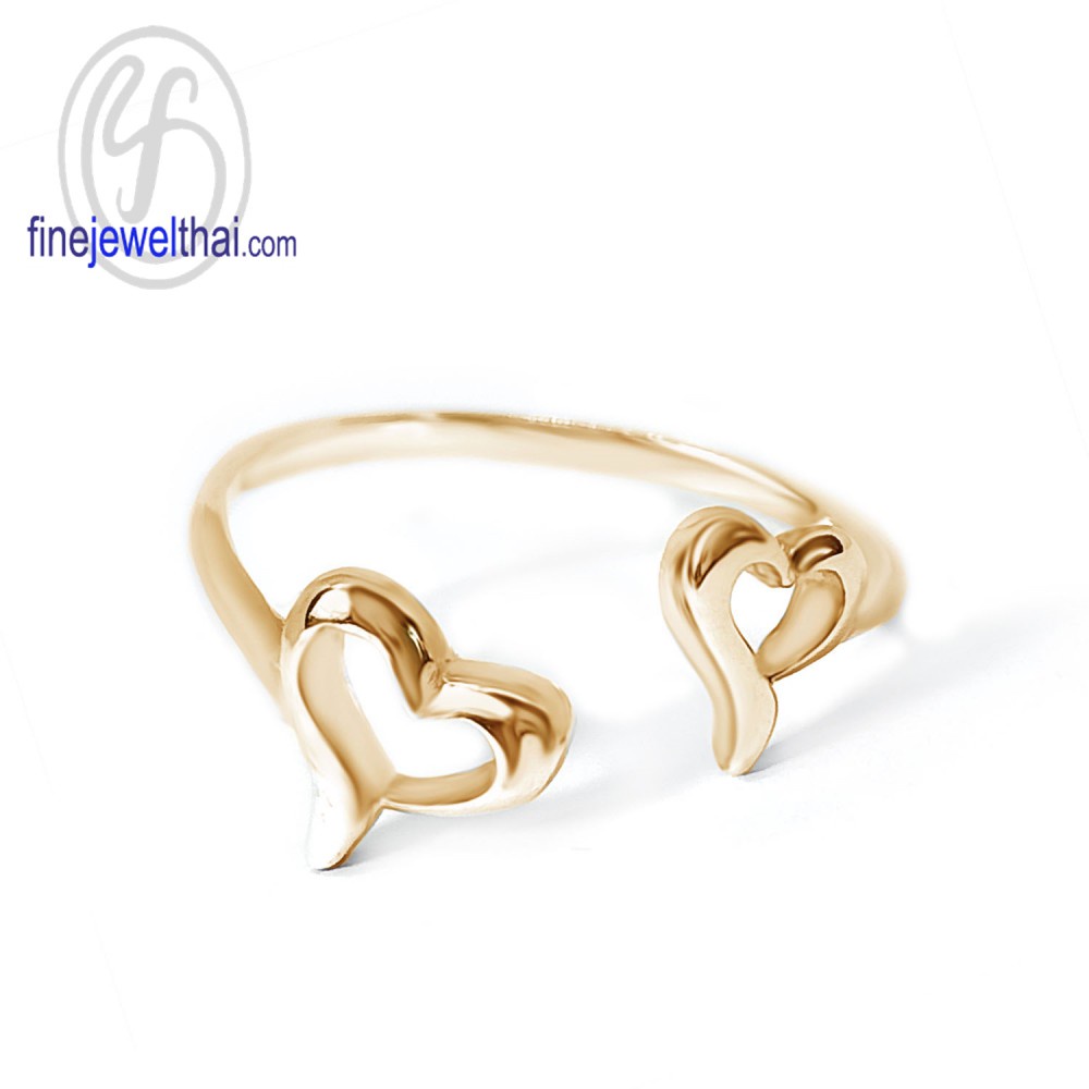 finejewelthai-แหวนเงิน-เงินแท้925-ชุบทอง-ชุบพิ้งค์โกลด์-silver-ring-r143800-g-pg-ราคาต่อวง-เลือกสีตัวเรือนได้