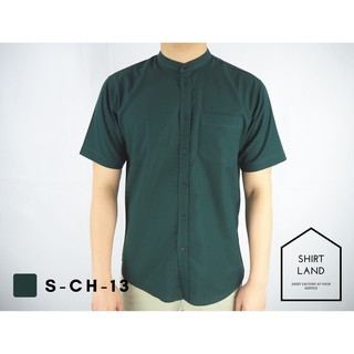 ภาพขนาดย่อของภาพหน้าปกสินค้าคอจีน/แขนสั้น (สีเข้ม) 2XL/3XL/4XL ผ้า OXFORD - เสื้อเชิ้ตผู้ชาย ไซส์ใหญ่ คนอ้วน Short Sleeve Mandarin Collar Shirt จากร้าน shirtland บน Shopee ภาพที่ 3