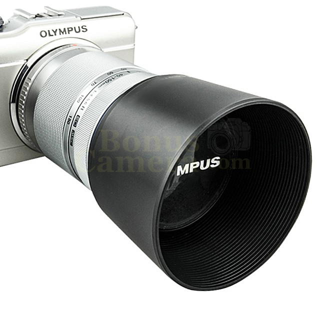 ภาพหน้าปกสินค้าLH-61D ฮู้ดสีดำสำหรับเลนส์โอลิมปัส M.Zuiko DIGITAL ED 40-150mm f/4.0-5.6,40-150mm f/4.0-5.6 R Olympus Lens Hood จากร้าน bonuscamera บน Shopee