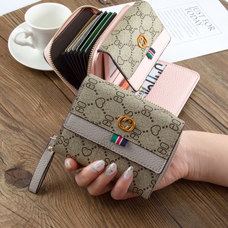 2021 new fashion European and American multifunctional zipper coin purse ins womens wallet short wallet / zipper card holder