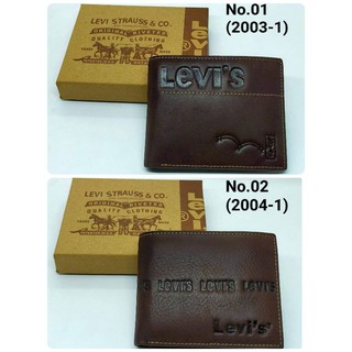 สินค้า Levi’s กระเป๋าตังค์ใบสั้นกระเป๋าสตางค์แบบสั้น กระเป๋าผู้ชายไซส์มาตรฐานทั่วไป