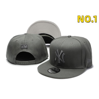หมวกเบสบอล MLB Yankees Dodgers สีพื้น สามารถปรับได้ ป้องกันแดด เหมาะกับเล่นกีฬากลางแจ้ง แฟชั่นสําหรับผู้ชาย