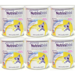 สินค้า Nutricia Nutrinidrink นิวทรินี่ดริ๊ง รสหวานกลิ่นวานิลลา ขนาด 400 กรัม  จำนวน 6 กระป๋อง Exp.เดือน 02 ปี 2024