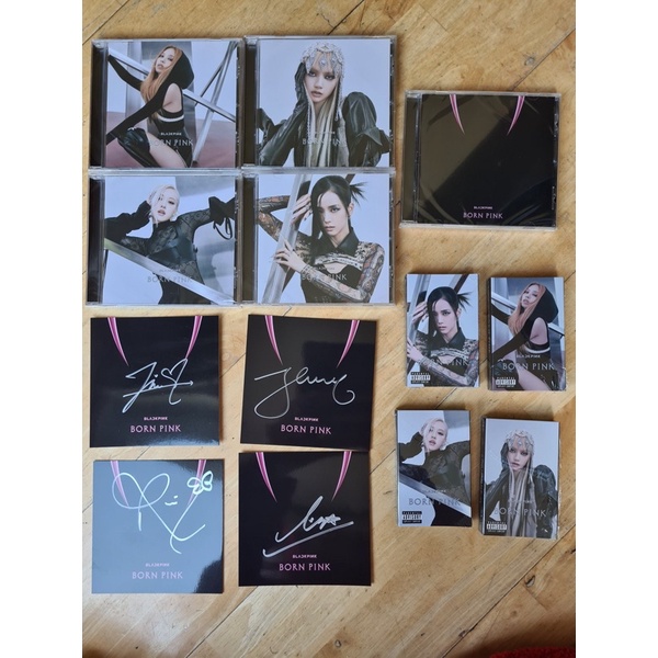 พร้อมส่ง Blackpink UK signed born pink music bundle บั้มไซน์(ขายแยกเมม ...