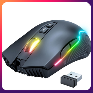 ภาพขนาดย่อของสินค้าNEW ONIKUMA CW905 2.4G Wireless Gaming Mouse RGB Backlit E-sports Mouse Optical Computer Mice 5 Adjustable DPI with 7 Programmable Buttons for Laptop Desktop PC Computer