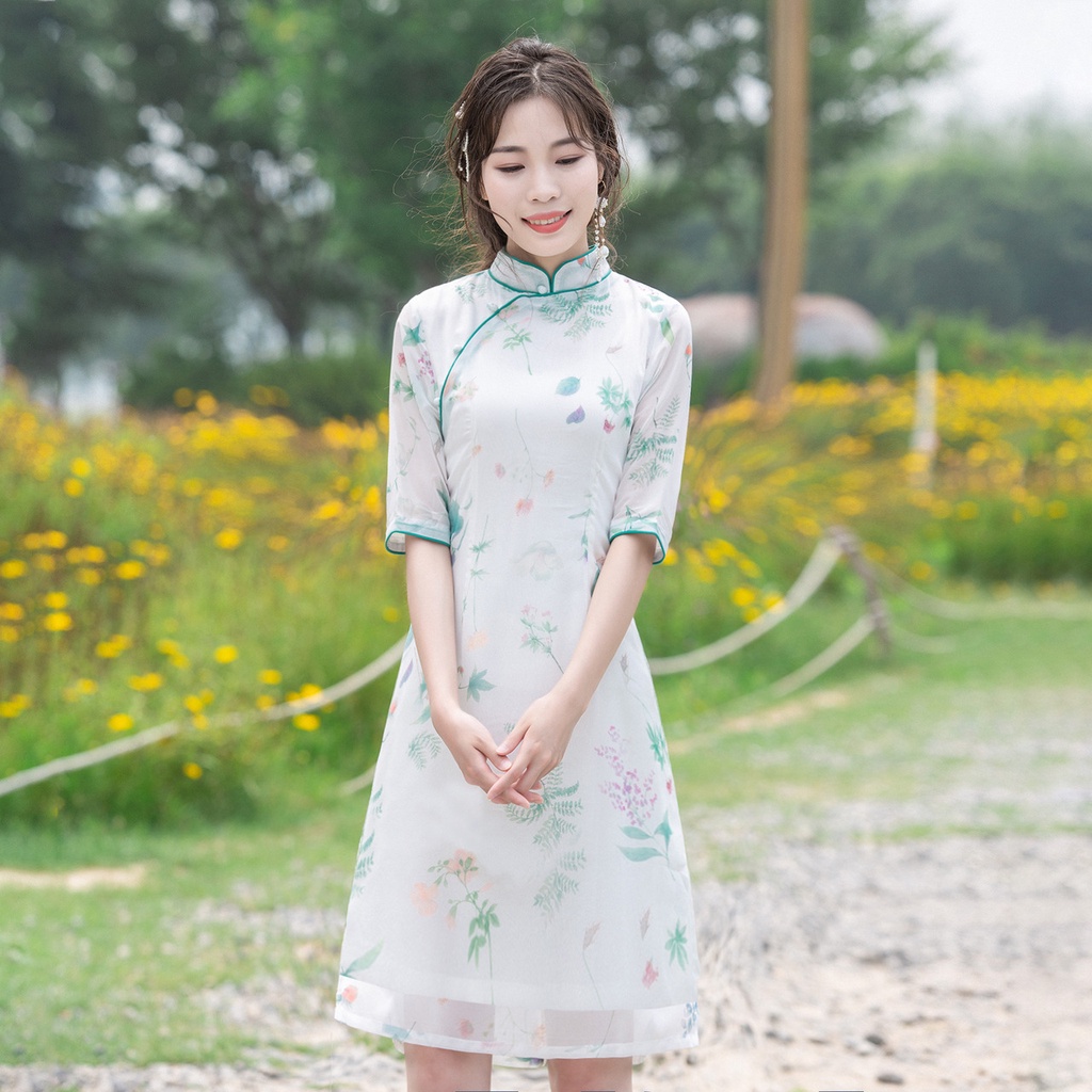 พลุร้อนพิมพ์ชุดผู้หญิง-2021-ใหม่ฤดูใบไม้ผลิและฤดูร้อนสไตล์แห่งชาติย้อนยุคชุด-cheongsam-ปรับปรุง-jy-เจน
