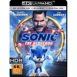 หนัง 4K UHD: Sonic the Hedgehog (2020) โซนิค เดอะ เฮดจ์ฮ็อก แผ่น 4K จำนวน 1 แผ่น