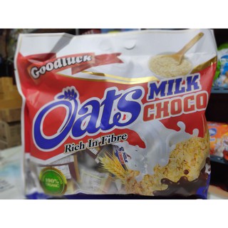 😋🌾Goodluck OAT Milk Choco 🌾ขนมข้าวโอ๊ตอัดแท่ง รวมรส(รสดั้งเดิม รสนม ช็อกโกแลต) 400g (ประมาณ 42-43 ชิ้น)