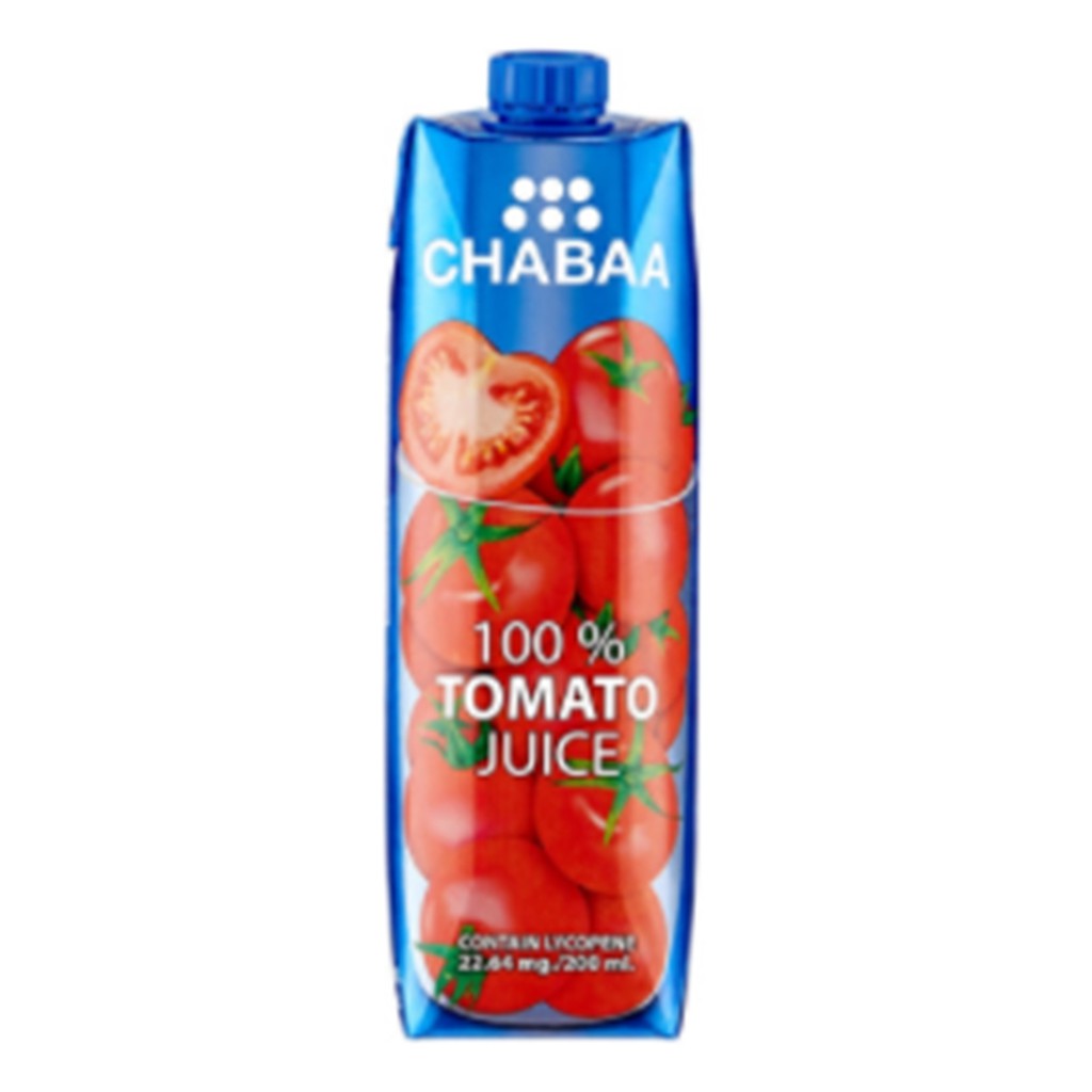 ชบาน้ำมะเขือเทศ 100เปอร์เซ็น 1000 ml.Chabaa tomato juice 100 percent ...