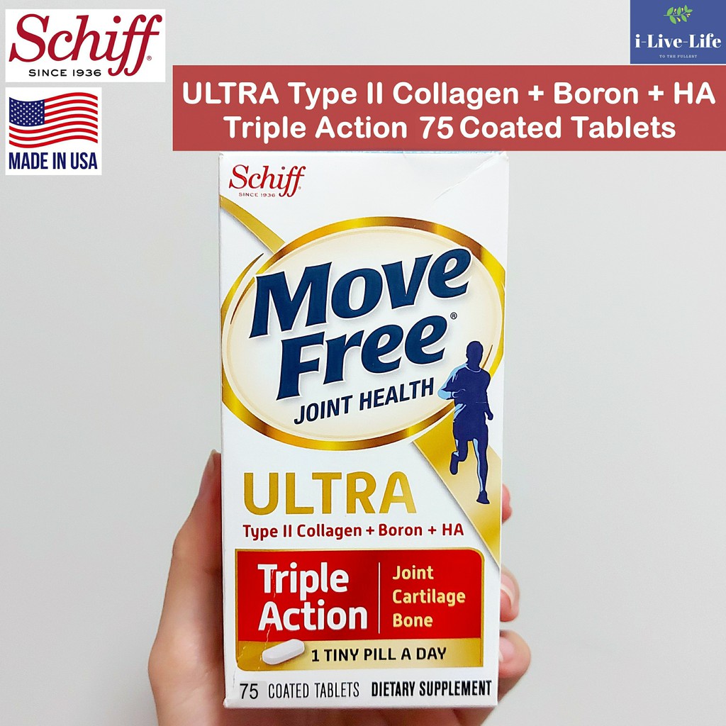 อาหารเสริมข้อต่อและกระดูก Move Free Ultra 75 Coated Tablets - Schiff ...