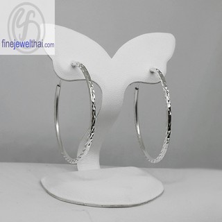 Finejewelthai ต่างหู-ต่างหูเงิน-เงินแท้ 925-ออกแบบพิเศษ-Silver-Design - E217800