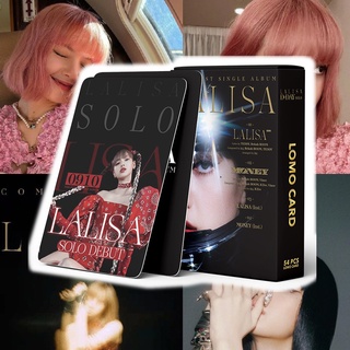 การ์ดรูปภาพ Kpop Blackpink Lisa Lomo D-Day Solo Lalisa สีชมพู 54 ชิ้น/ชุด