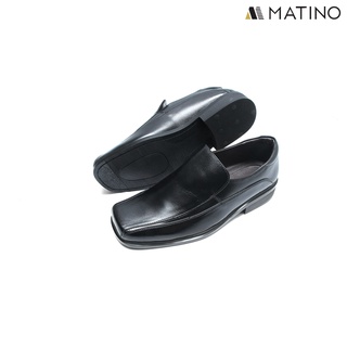 ภาพขนาดย่อของภาพหน้าปกสินค้าMATINO SHOES รองเท้าชายคัทชูหนังแแท้ รุ่น PB-6944 - BLACK จากร้าน matinoshoes บน Shopee ภาพที่ 2