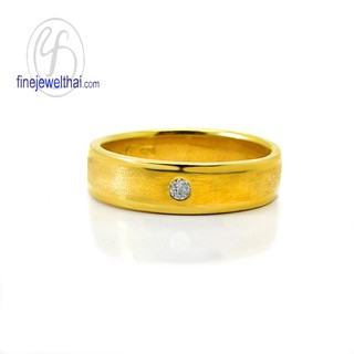 Finejewelthai-แหวนเพชร-แหวนเงิน-เพชรแท้-เงินแท้-แหวนหมั้น-แหวนแต่งงาน-Diamond-Silver-wedding-Ring- R1064di_gm