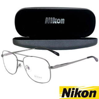 Nikon แว่นตา รุ่น 1397 C-2 สีเทา ทรงสปอร์ต วัสดุ สเตนเลสสตีล (เหล็กกล้าไร้สนิม) ขาสปริง