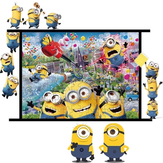 หาของเล่นเพื่อการศึกษาสำหรับเด็กสำหรับเด็กชายและเด็กหญิง Minions 126 ชิ้นของปริศนาหลัก