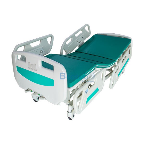 เตียงผู้ป่วย-มือหมุน-3-ไก-เตียง-เตียงผู้สูงอายุ-หัวท้าย-abs-ราวปีกนก-พร้อม-เบาะนอน-4-ตอน-ประกัน-1-ปี
