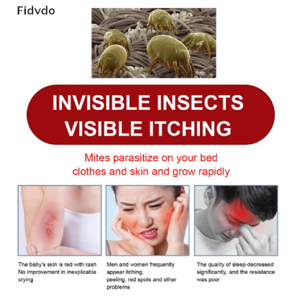 Fidvdo 10x Supplies Dust Mite Control Antimite Pad Mites Killer