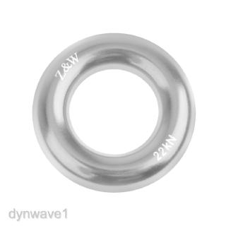 ภาพหน้าปกสินค้า[DYNWAVE1] 22KN Rock Climbing Rappel Ring Bail Outs Rigging Equipment Silver 5cm ที่เกี่ยวข้อง