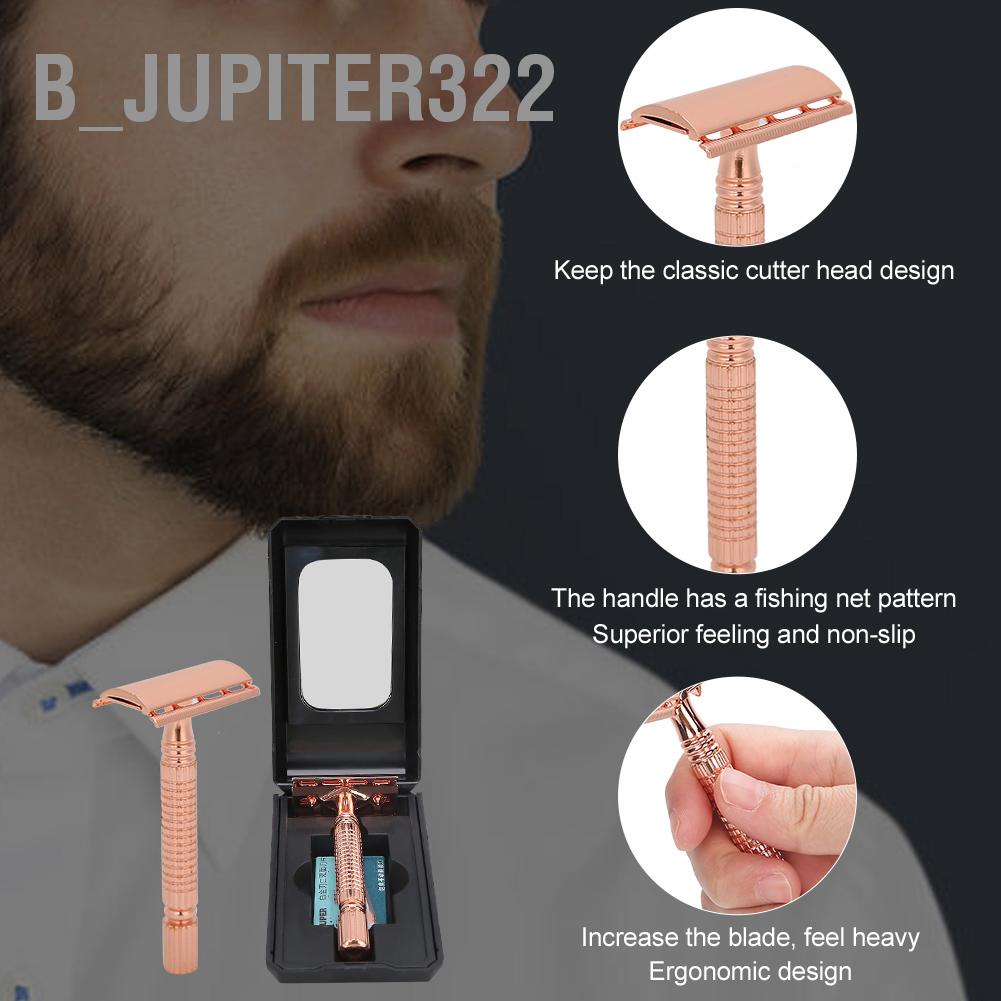 b-jupiter322-ใบมีดโกนหนวด-สเตนเลส-ขอบคู่-คลาสสิก-ปลอดภัย-สําหรับผู้ชาย