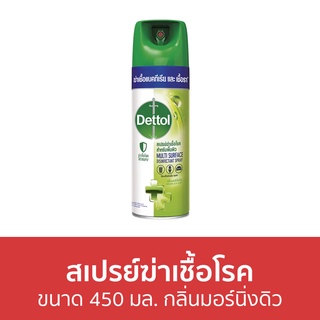 🔥แพ็ค2🔥 สเปรย์ฆ่าเชื้อโรค Dettol ขนาด 450 มล. สำหรับพื้นผิว กลิ่นมอร์นิ่งดิว ดิสอินเฟคแทนท์ สเปรย์ - เดทตอล เดลตอล