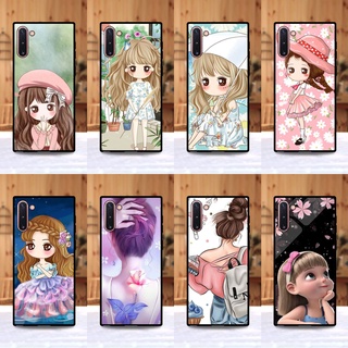 เคส Samsung Note 10 ลายการ์ตูนผู้หญิง ขอบนิ่มหลังแข็ง เคสมือถือ เคสโทรศัพท์ Case เคส TPU ขอบนิ่มหลังแข็งไม่ขูดตัวเครื่อง