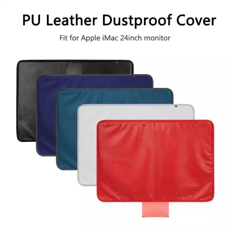 พร้อมส่ง-ผ้าคลุมหน้าจอไอแมค-24-imac-pu-leather-dustproof-cover-กันรอย-ผ้ากันฝุ่นหน้าจอ-กันฝุ่นหน้าจอคอมพิวเตอร์-บุขน