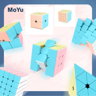 ภาพขนาดย่อของภาพหน้าปกสินค้ารูบิคสีพาสเทล Rubik MOYU งานคุณภาพระดับสากล เล่นดีลื่น สีสวย2x2 3x3 4x4 5x5 และรูบิคสามเหลี่ยม จากร้าน patiphankaewseansuk บน Shopee ภาพที่ 1