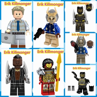ของเล่นตัวต่อเลโก้ Marvel Black Panther Erik Killmonger ขนาดเล็ก สําหรับเด็ก