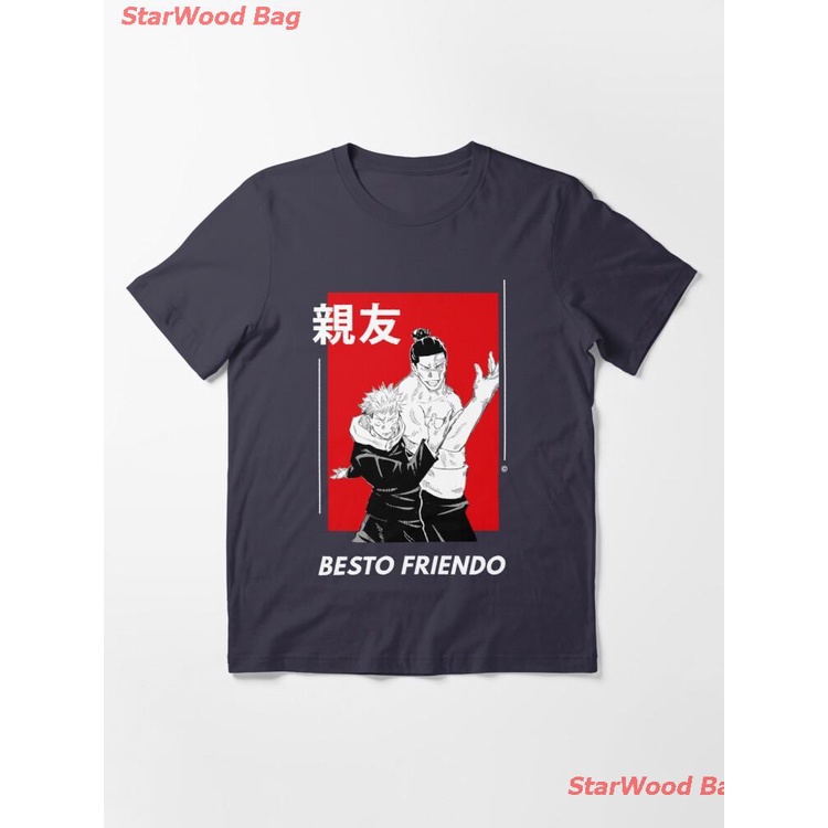 ยิวยิตสูไคเซ็น-แอนิเมชั่นญี่ปุ่น-besto-friendo-itadori-and-todo-pose-jujutsu-no-kaisen-essential-t-shirt-tee-คอกลม-แ