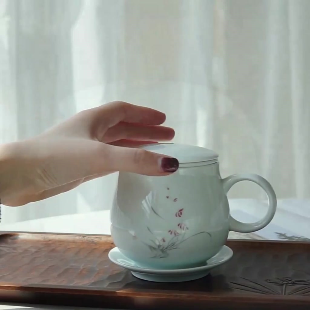 shadow-celadon-ceramic-tea-cup-with-lid-tea-water-separation-filter-tea-leak-office-personal-tea-cup-ggaq