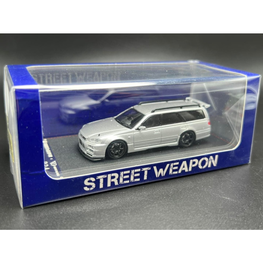 street-weapon-1-64-stagea-r34-gt-r-wagon-sliver